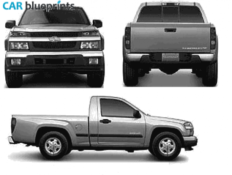 2004 Chevrolet Colorado Regular Cab Pick-up blueprint