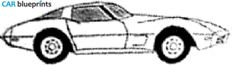 1978 Chevrolet Corvette C3 Coupe blueprint