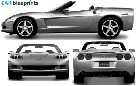 2004 Chevrolet Corvette C6 Cabriolet blueprint