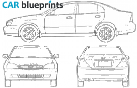 2004 Chevrolet Epica Sedan blueprint