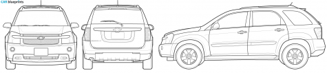 2007 Chevrolet Equinox SUV blueprint