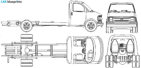 1996 Chevrolet Express Truck blueprint