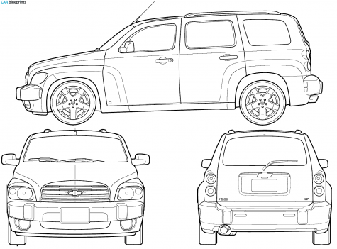 2006 Chevrolet HHR Wagon blueprint