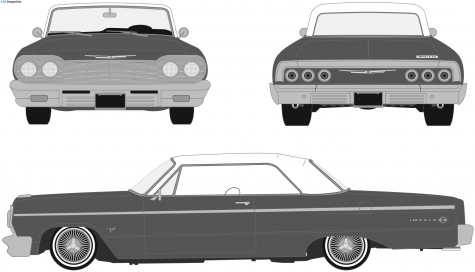 1964 Chevrolet Impala Coupe blueprint