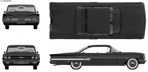 1960 Chevrolet Impala Sport Coupe blueprint