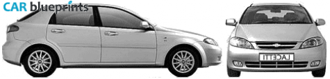 2007 Chevrolet Lacetti 5-door Hatchback blueprint