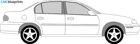 1998 Chevrolet Malibu Sedan blueprint