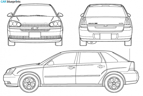 2005 Chevrolet Malibu MAXX LS Hatchback blueprint