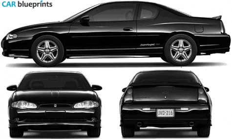 2004 Chevrolet Monte Carlo Coupe blueprint