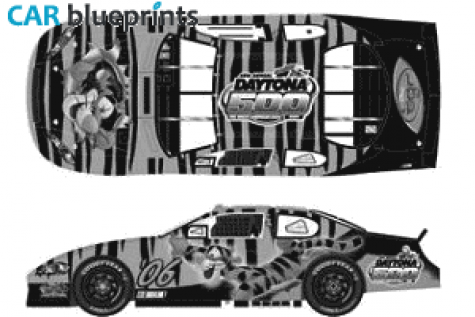 2006 Chevrolet Impala NASCAR Coupe blueprint