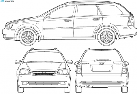 2006 Chevrolet Optra Station Wagon blueprint