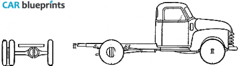 1948 Chevrolet 3803 Chassis Pick-up blueprint