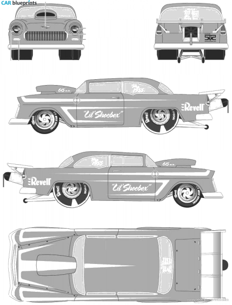 1955 Chevrolet Pro Sportsman Coupe blueprint