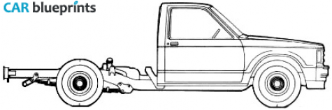 1986 Chevrolet S-10 Cab Chassis Pick-up blueprint