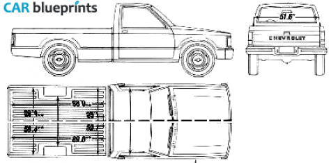 1990 Chevrolet S-10 Long Bed Pick-up blueprint