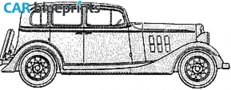 1933 Chevrolet  Sedan blueprint