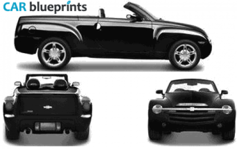 2005 Chevrolet SSR Cabriolet blueprint