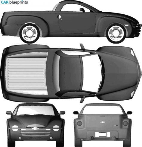 2007 Chevrolet SSR Ute Coupe blueprint