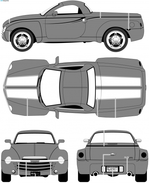 2003 Chevrolet SSR Pick-up blueprint