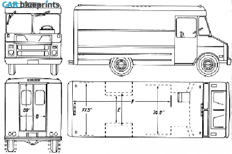 1990 Chevrolet Step Van blueprint