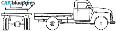 1948 Chevrolet 4108 Flat Bed Truck blueprint