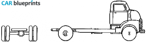 1948 Chevrolet 5703 Chassis Truck blueprint