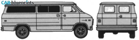 1979 Chevrolet  Van blueprint