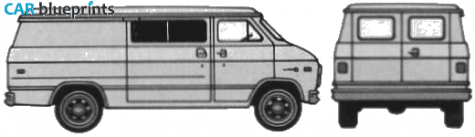 1979 Chevrolet  Van blueprint