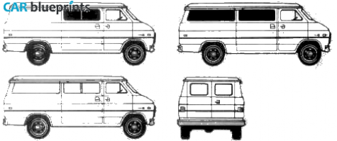 1986 Chevrolet  Van blueprint