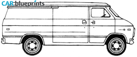 1979 Chevrolet LWB Van blueprint