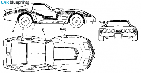 1978 Chevrolet Corvette C3 Coupe blueprint