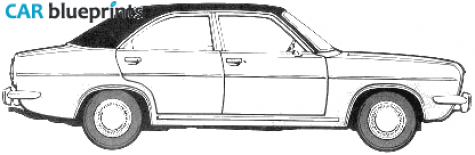 1975 Chrysler 2 litres Sedan blueprint