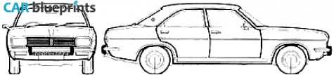 1976 Chrysler 2 litres Sedan blueprint