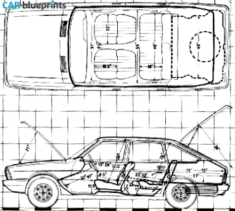 1976 Chrysler Alpine Hatchback blueprint