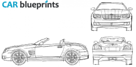 2005 Chrysler Crossfire Convertible Cabriolet blueprint