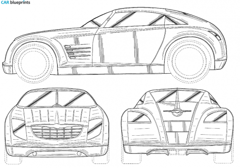 2001 Chrysler Crossfire Coupe blueprint