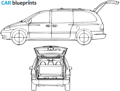 2000 Chrysler Grand Voyager LE 3.3 Minivan blueprint