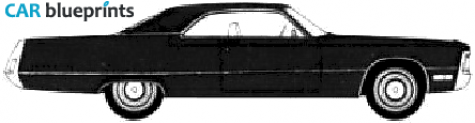 1971 Chrysler Imperial 2-door Hardtop Sedan blueprint