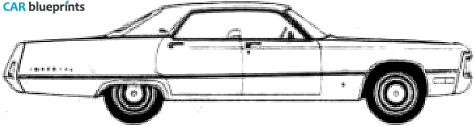 1971 Chrysler Imperial 4-door Hardtop Sedan blueprint