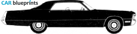 1971 Chrysler Imperial 4-door Hardtop Sedan blueprint