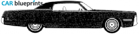 1972 Chrysler Imperial LeBaron 2-door Hardtop Coupe blueprint