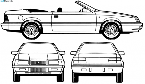 1990 Chrysler LeBaron Cabriolet blueprint