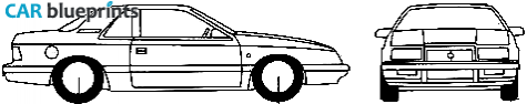 1989 Chrysler LeBaron Coupe blueprint