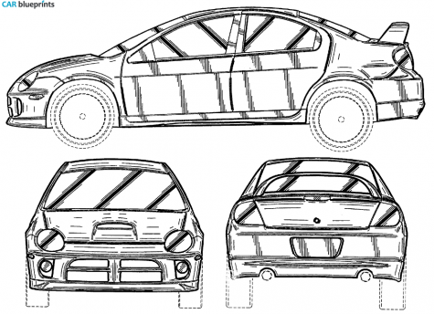 2000 Chrysler neon-race Sedan blueprint