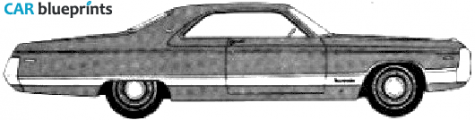 1970 Chrysler New Yorker 2-door Hardtop Coupe blueprint