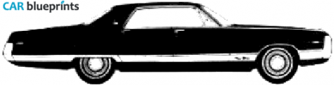 1970 Chrysler New Yorker 4-door Hardtop Sedan blueprint