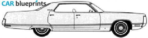 1972 Chrysler New Yorker 4-door Hardtop Sedan blueprint