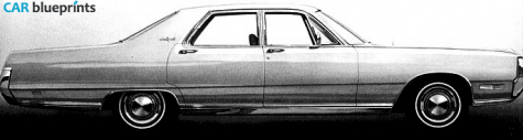 1969 Chrysler New Yorker 4-door Sedan blueprint