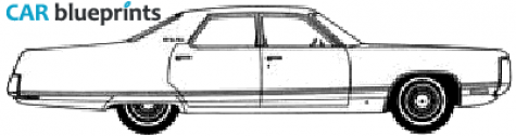 1972 Chrysler New Yorker 4-door Sedan blueprint