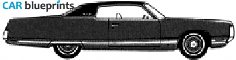 1972 Chrysler New Yorker Brougham 2-door Hardtop Coupe blueprint